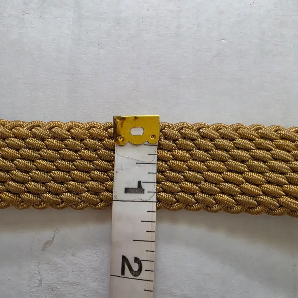 Paul & Shark Men's Braided Yachting Belt Tan 120 Made in Italy